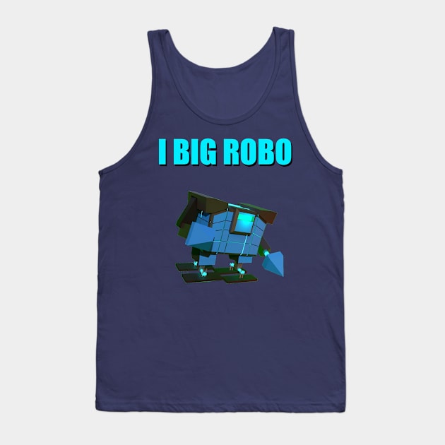 3D Low Poly model Robot T-shirt Tank Top by Lazerbulb Designs